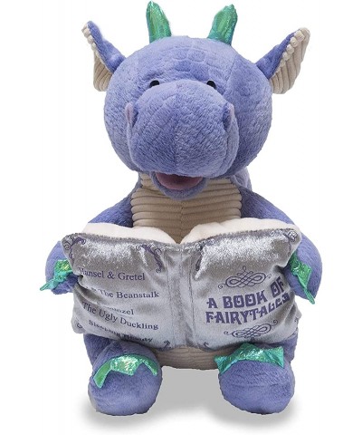 | Dalton The Storytelling Dragon 12" Animated Stuffed Animal Plush Toy | Mouth Moves Head Sways and Book Lights Up | Recites ...