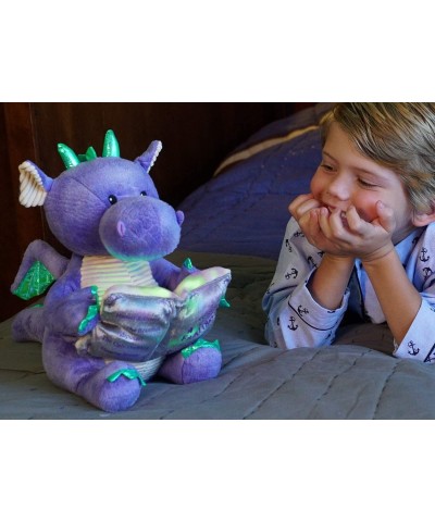 | Dalton The Storytelling Dragon 12" Animated Stuffed Animal Plush Toy | Mouth Moves Head Sways and Book Lights Up | Recites ...