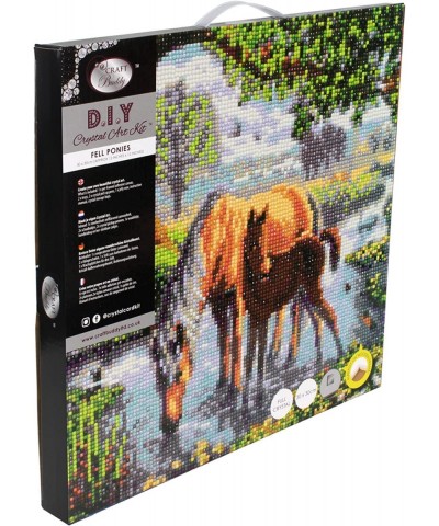 Fell Ponies 30x30cm Framed Kit $54.50 Craft Kits