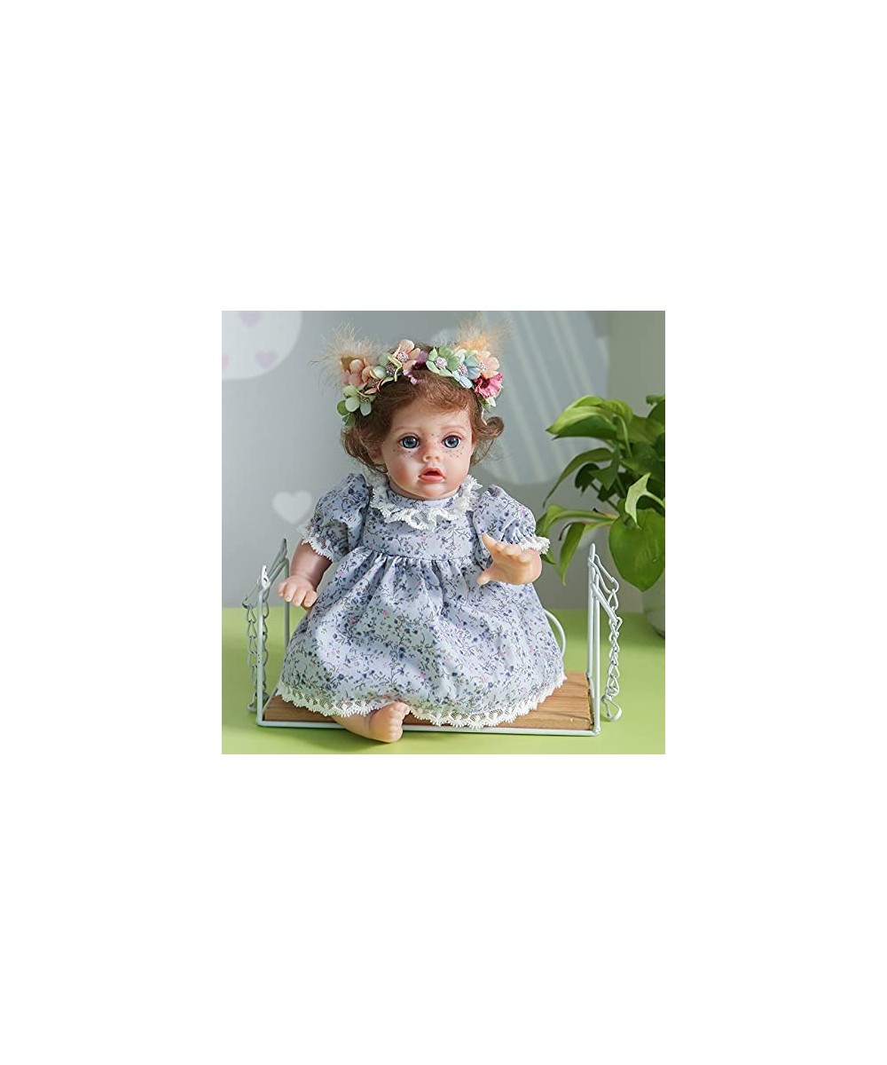 Elf Reborn Baby Dolls 12 Inch Real Life Silicone Doll Soft Cloth Body That Look Real Big Size Blue Eyes Beautifull Fairy Girl...