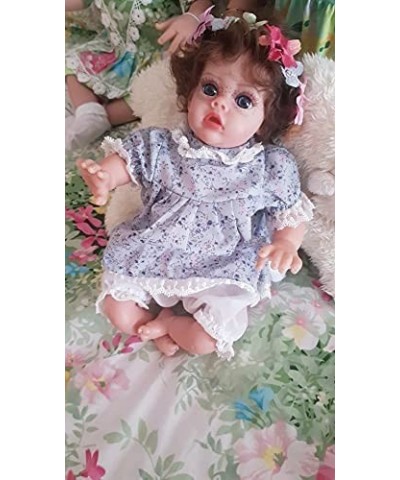 Elf Reborn Baby Dolls 12 Inch Real Life Silicone Doll Soft Cloth Body That Look Real Big Size Blue Eyes Beautifull Fairy Girl...