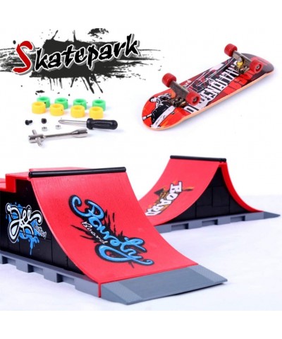 Professional Mini Fingerboards Finger Skateboard with Ramp Set Skate Park Kit Novelty Desktop Finger Skateboard Toys with Gif...