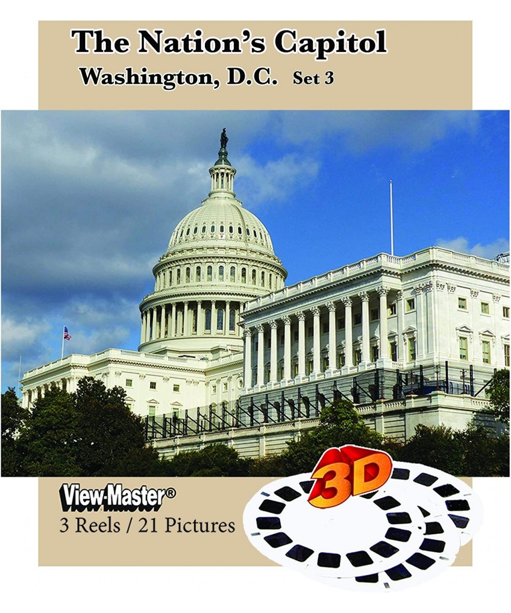 ViewMaster - Washington D.C.- Capitol 3 Reel Set- 21 3D Images from The 1990s $58.58 Viewfinder Toys