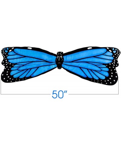 Plush Wearable Butterfly Wings 1 Pair Butterfly Wings for Girls and Boys in Blue Kids’ Butterfly Halloween Costume Made of So...