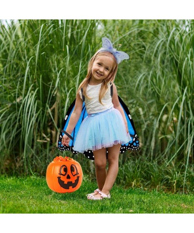 Plush Wearable Butterfly Wings 1 Pair Butterfly Wings for Girls and Boys in Blue Kids’ Butterfly Halloween Costume Made of So...