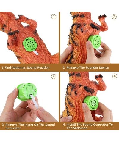 Dinosaur Toy - 15.7" Realistic Soft Gaint Tyrannosaurus Figurines Filled Cotton - Rubber Sound Large Dinosaur Figures - Birth...