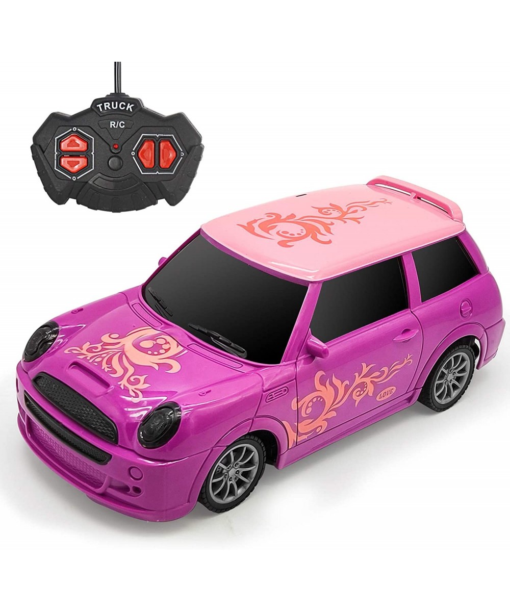 Remote Control Car for Girls 4-7 8-12 1:20 Scale Rc Race Car Toys Girls Racing Car Vehicle Toy with LED Lighting for Kids 6 7...