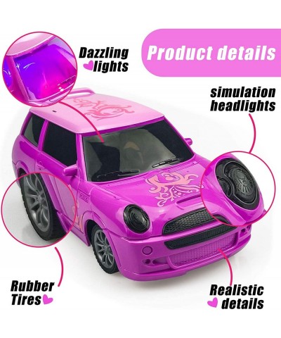 Remote Control Car for Girls 4-7 8-12 1:20 Scale Rc Race Car Toys Girls Racing Car Vehicle Toy with LED Lighting for Kids 6 7...