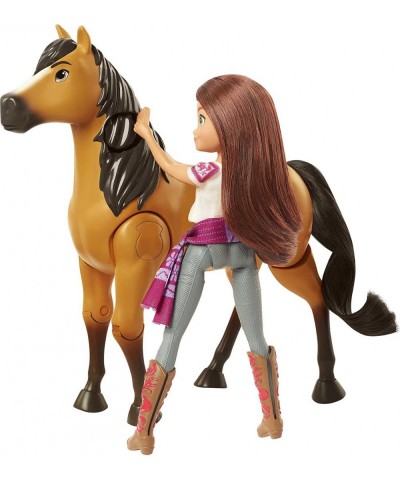 Spirit Untamed Ride Together Lucky Doll (7-in) & Spirit Horse (8-in) Button Feature Lets Doll Ride Horse with Realistic Walki...