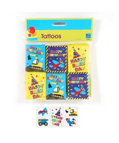 Birthday Boy Temporary Tattoos - 24 Packs - for Kids Party Favors Stocking Stuffers Classroom Prizes Decorations Birthday Sup...