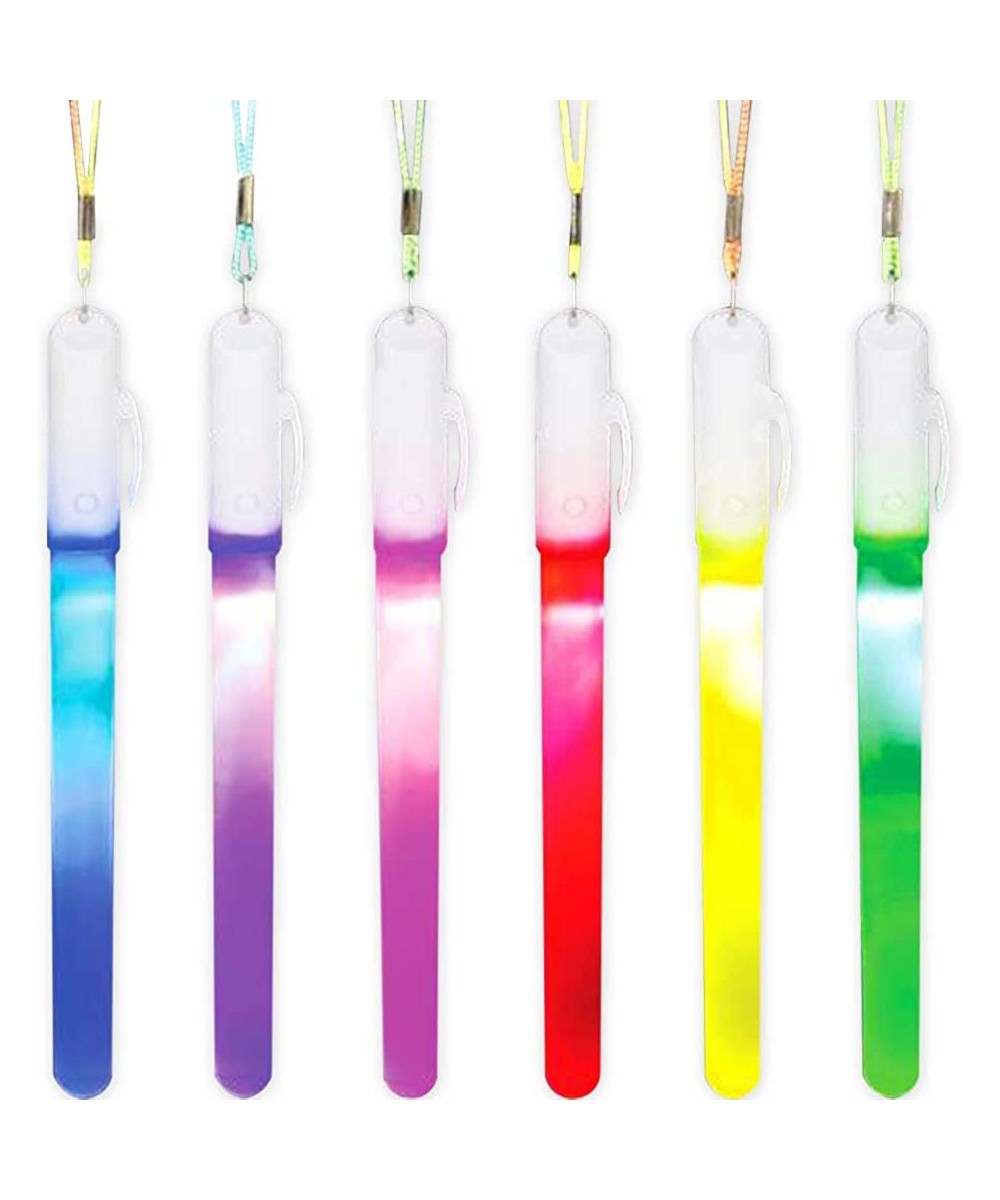 Assorted Color Light Up Wand Necklaces Set of 6 for Kids Age 3+ Great Gift for Night Glow Party Events Birthday Christmas & H...