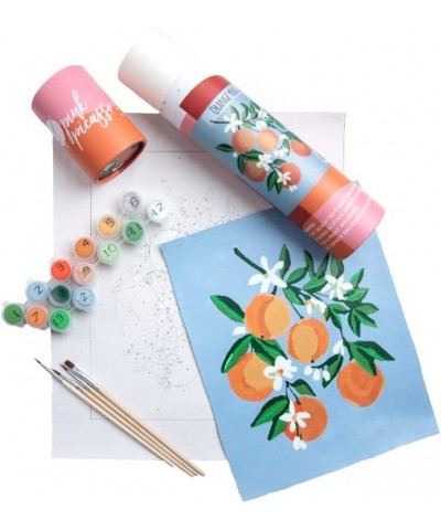 Mid Century Modern Paint by Numbers Kits 8x10 (Orange You Glad) - As Seen on Shark Tank $48.44 Craft Kits