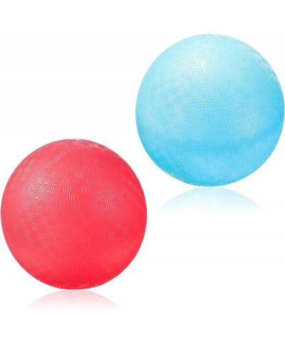 Pack of 2 Rubber Balls 5 Inch Playground Balls for Kids Outdoor Bouncy Ball Set Red Blue Dodgeball Balls Inflatable Handball ...