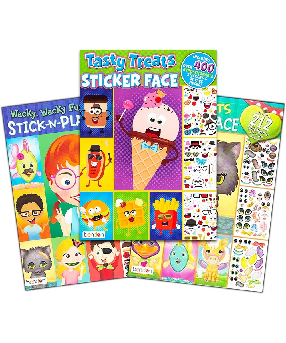 Make a Face Sticker Books for Boys Girls Kids Toddlers -- Bundle Includes 3 Sticker Activity Books with 96 Pages and 750+ Sti...