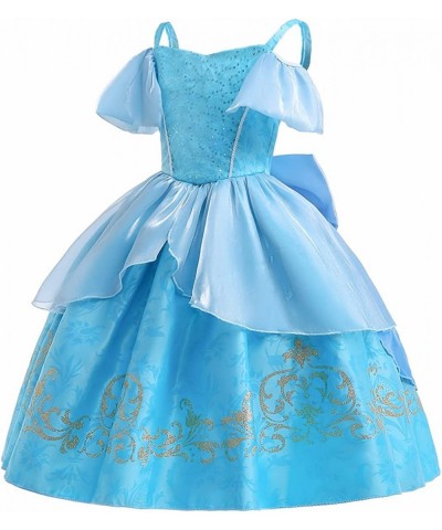 Girls Cinderella Princess Birthday Dress Halloween Costume Pageant Christmas Party Ball Gown w/Accessories Set $60.58 Kids' C...