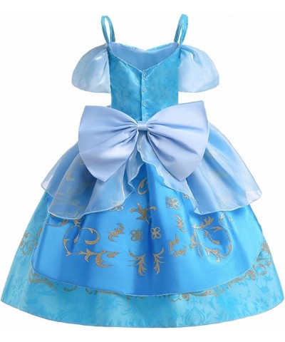 Girls Cinderella Princess Birthday Dress Halloween Costume Pageant Christmas Party Ball Gown w/Accessories Set $60.58 Kids' C...