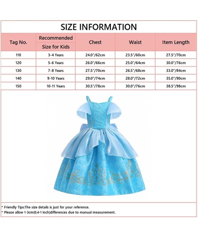 Girls Cinderella Princess Birthday Dress Halloween Costume Pageant Christmas Party Ball Gown w/Accessories Set $60.58 Kids' C...