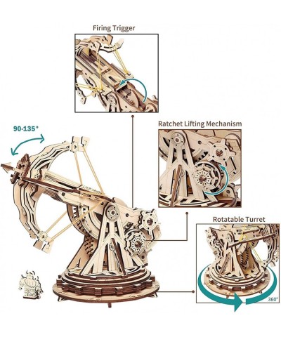 3D Wooden Puzzles for Adults Set Bundle - Wooden Ballista Catapult Launcher STEM Projects Toys for Boys/Girls $72.03 3-D Puzzles