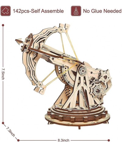 3D Wooden Puzzles for Adults Set Bundle - Wooden Ballista Catapult Launcher STEM Projects Toys for Boys/Girls $72.03 3-D Puzzles