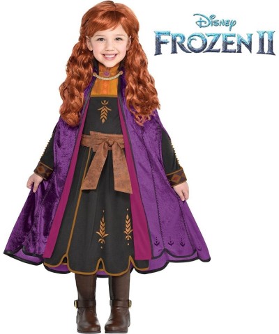 Anna Travel Halloween Costume for Toddler Girls Disney Frozen 2 3-4T with Dress and Cape $68.08 Kids' Costumes