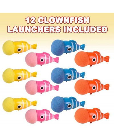 Clownfish Launchers Pack of 12 6 Inch Foam Ball Launchers in Assorted Colors Squeeze & Pop Game Birthday Party Favors for Kid...