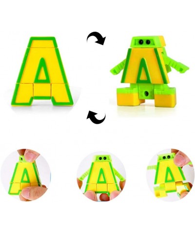 Alphabet Robot Action Figures 26 Pieces 2" Letters Alpha Bots Educational ABC Preschool Learning Stem Montessori Classroom Te...