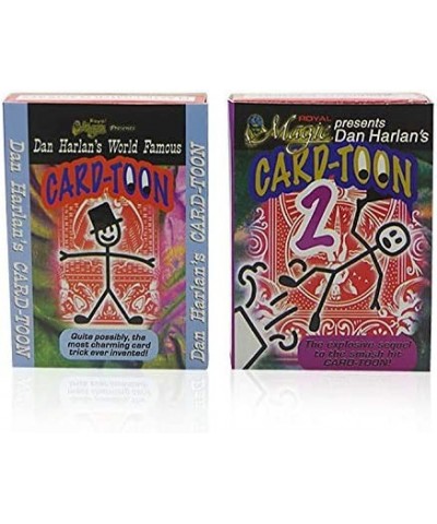 Card-Toon 1 and 2 Card Magic Tricks Animation CardToon Deck Magic Close up Illusions Gimmick Mentalism Playing Card Magic $27...