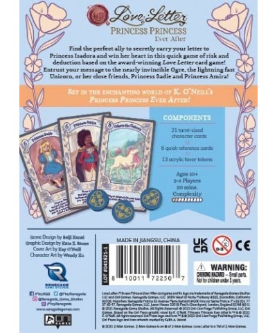 Love Letter: Princess Princess Ever After Multi $36.80 Board Games