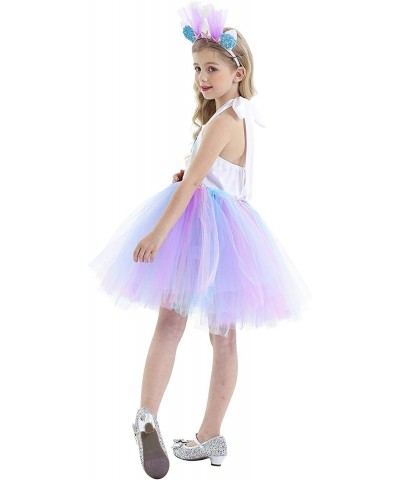 Mermaid Tutu for Girls Birthday Party Mermaid Halloween Costume Cosplay Sequins Clothes with Mermaid Headband $48.80 Kids' Co...