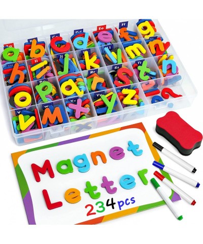 Magnetic Letters 234 Pcs Uppercase Lowercase Foam Alphabet ABC Fridge Magnets Educational Toy Set for Classroom Kids Learning...