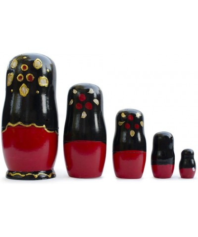 Set of 5 Strawberries Nesting Dolls Matryoshka 6.5 Inches $48.26 Nesting Dolls