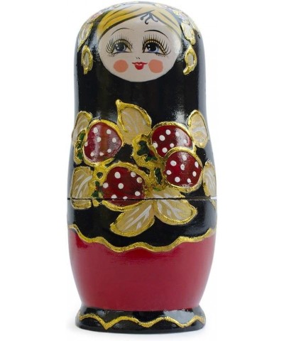 Set of 5 Strawberries Nesting Dolls Matryoshka 6.5 Inches $48.26 Nesting Dolls