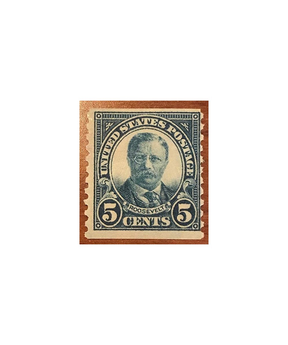 Theodore (Teddy) Roosevelt 602 Coil Single 5 US Postage Stamps $17.99 Collectibles Display & Storage