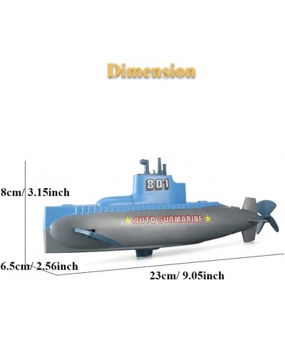 Windup Submarine Bath Toy Clockwork Pigboat Floating Toy SUB Tub Toy Swimming Bathtub Toy Water Toy Fish Tank Toy Submarine M...