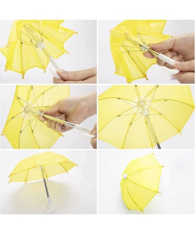 1:6 Scale 8 Pcs Miniature Umbrellas Adjustable Mini Colorful Sunny Rainy Umbrella for 18 Inch People Decoration $38.93 Dollho...