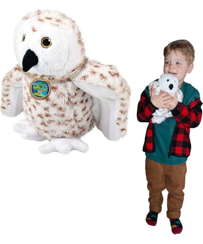 Snowy Owl from Deluxebase. Medium 8 inch Soft Plush Toy Made from Recycled Plastic Bottles. Eco-Friendly Cuddly Gift for Kids...