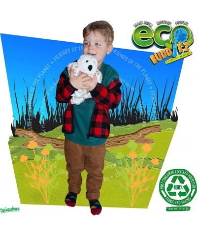 Snowy Owl from Deluxebase. Medium 8 inch Soft Plush Toy Made from Recycled Plastic Bottles. Eco-Friendly Cuddly Gift for Kids...