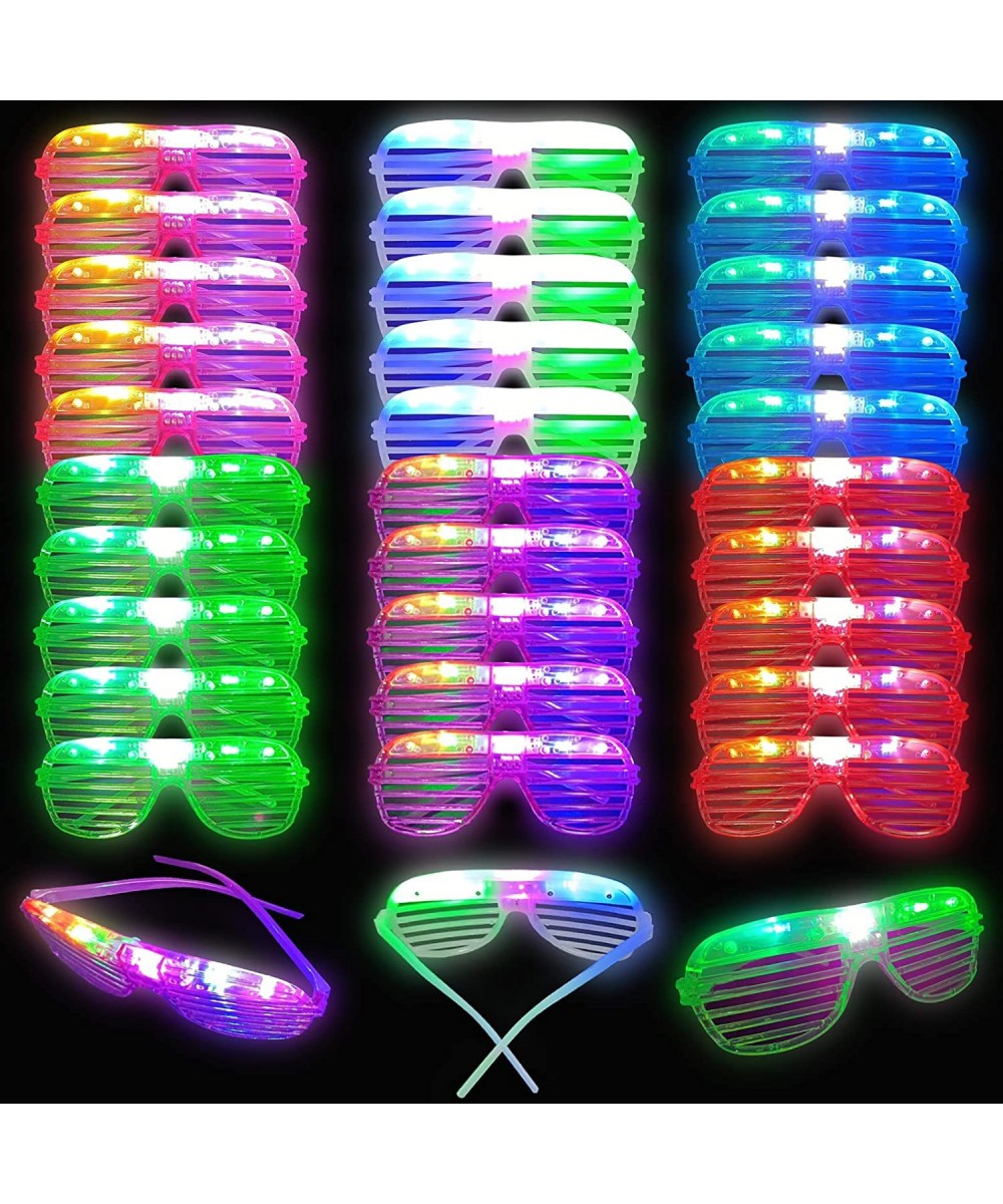 30 Pcs LED Glasses 6 Colors Glow In The Dark Light Up Glasses Party Favors for Kids and Adults Glow Neon Party Supplies Light...