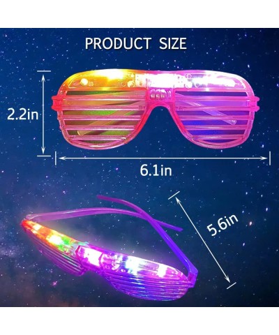 30 Pcs LED Glasses 6 Colors Glow In The Dark Light Up Glasses Party Favors for Kids and Adults Glow Neon Party Supplies Light...