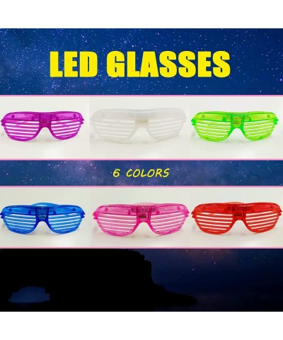 30 Pcs LED Glasses 6 Colors Glow In The Dark Light Up Glasses Party Favors for Kids and Adults Glow Neon Party Supplies Light...