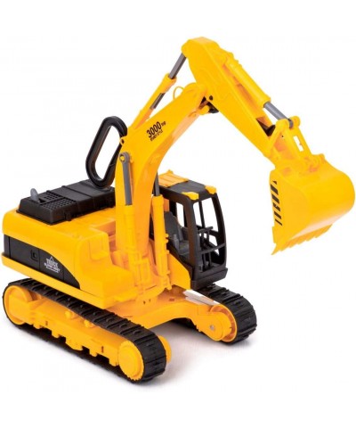 Mini Excavator Toy Trucks - Moveable Claw Bulldozer Digger Toys for Boys Construction Toy Excavator - Digger Toy Trucks for B...