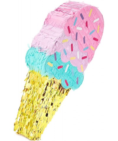 Mini Ice Cream Pinata Summer Theme Birthday Party Colorful Sprinkles for Ice Cream Party Supplies (16.5 x 7.5 In) $37.73 Piñatas